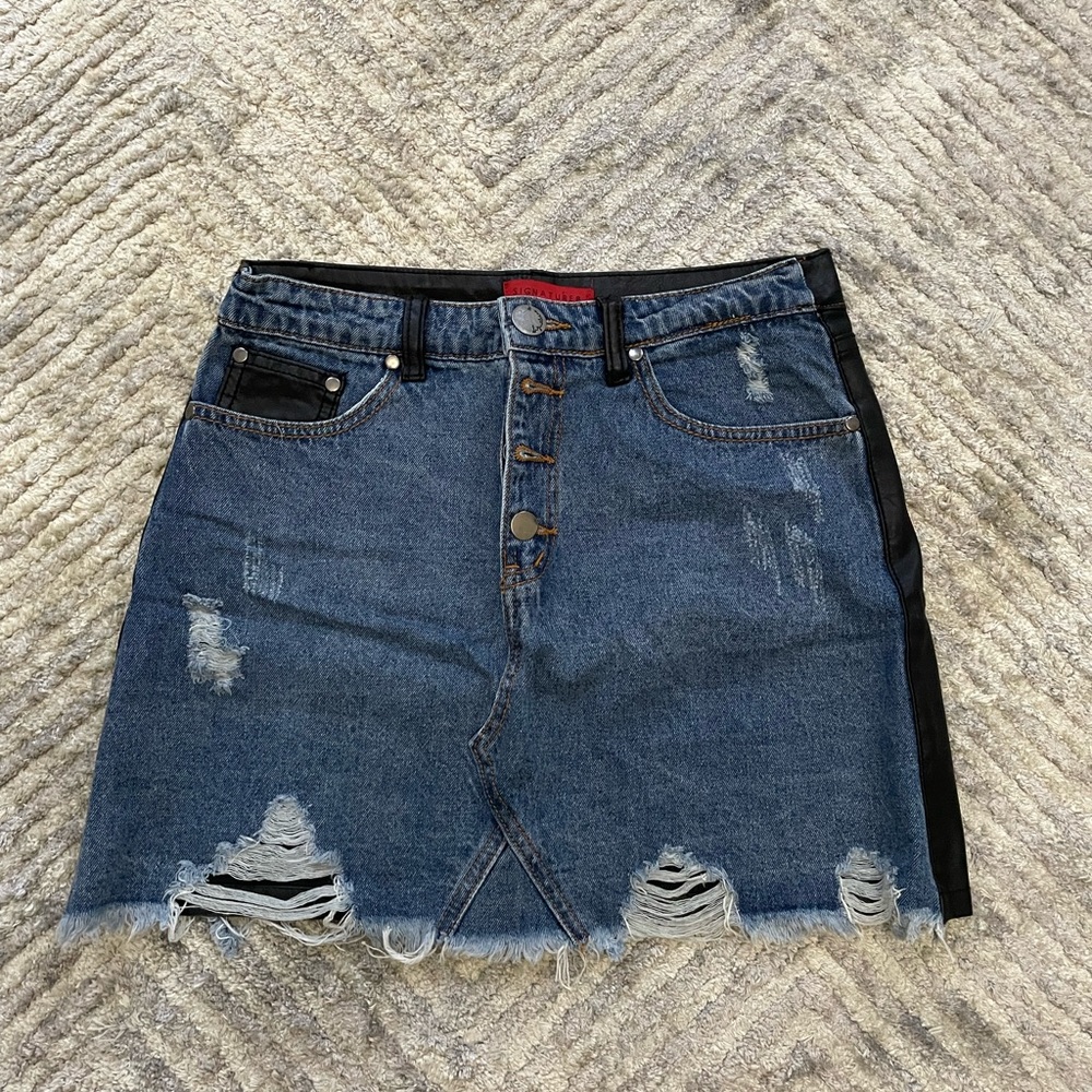 Signature Patch-work Mini Skirt